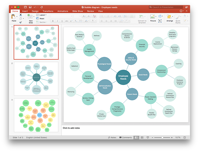 Create PowerPoint Presentation From A Bubble Diagram ConceptDraw HelpDesk