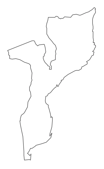 Geo Map - Africa - Mozambique Contour