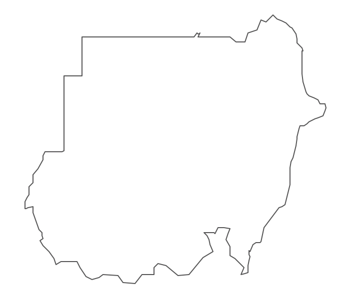 Geo Map - Africa - Sudan Contour