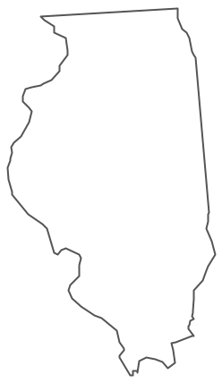 Geo Map - USA - Illinois Contour