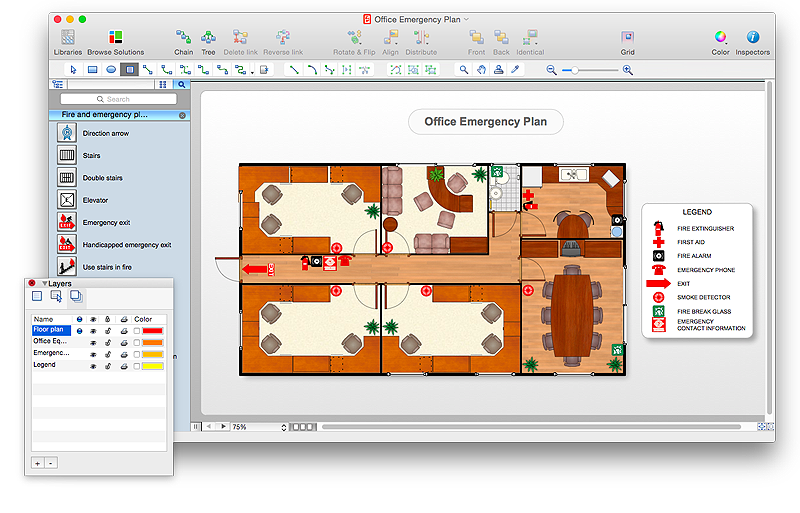 Emergency Floor Plan Templates Lucidchart - Bank2home.com