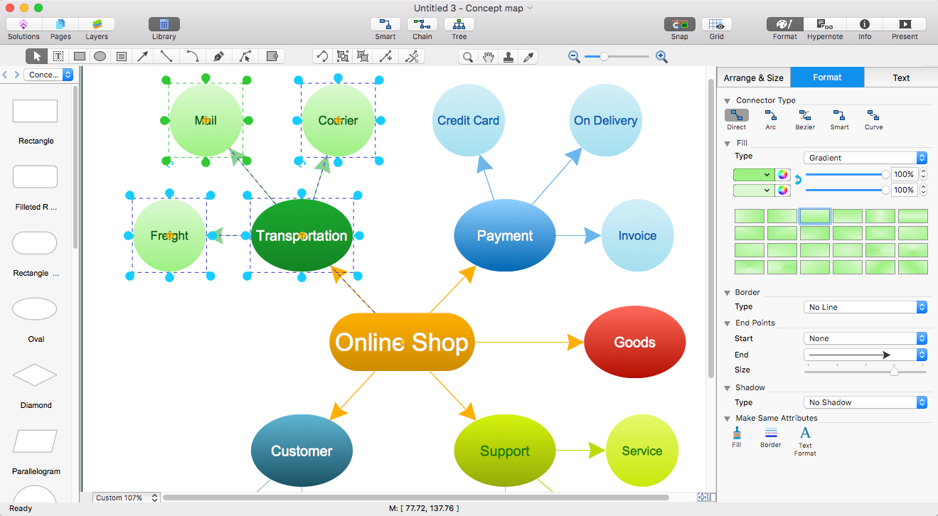 Make A Concept Map In Word Map Of World