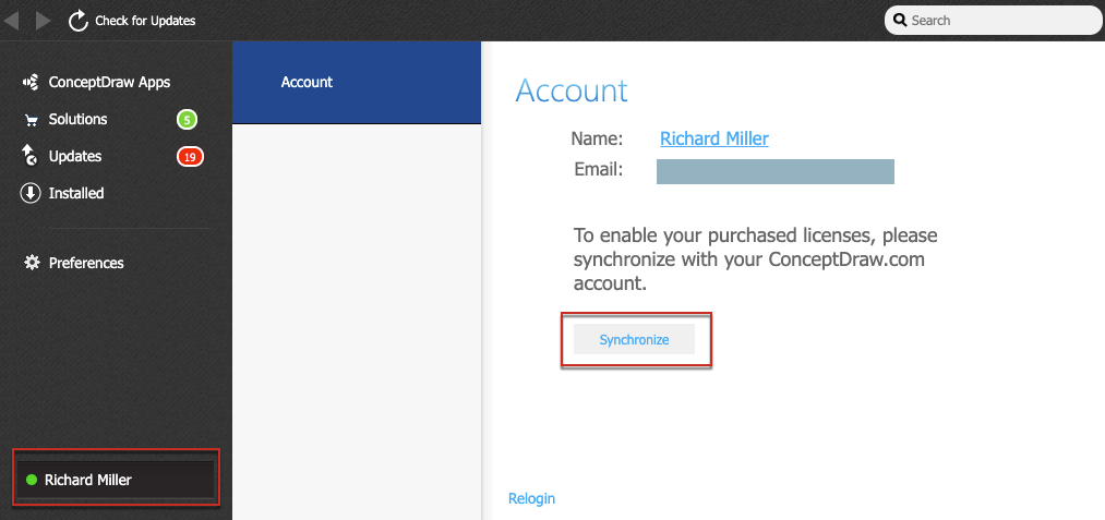 synchronize-conceptdraw-licenses