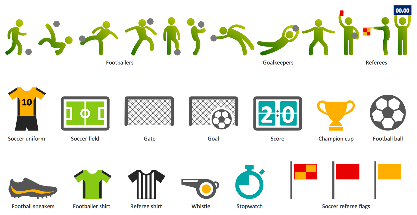 Soccer Football pictograms
