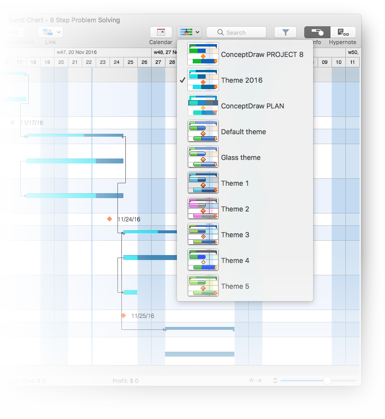 ConceptDraw PROJECT v8
