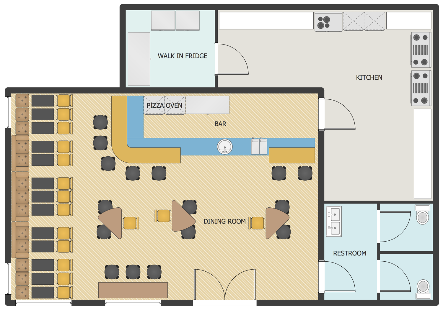 Restaurant Floor Plan Layout Image To U