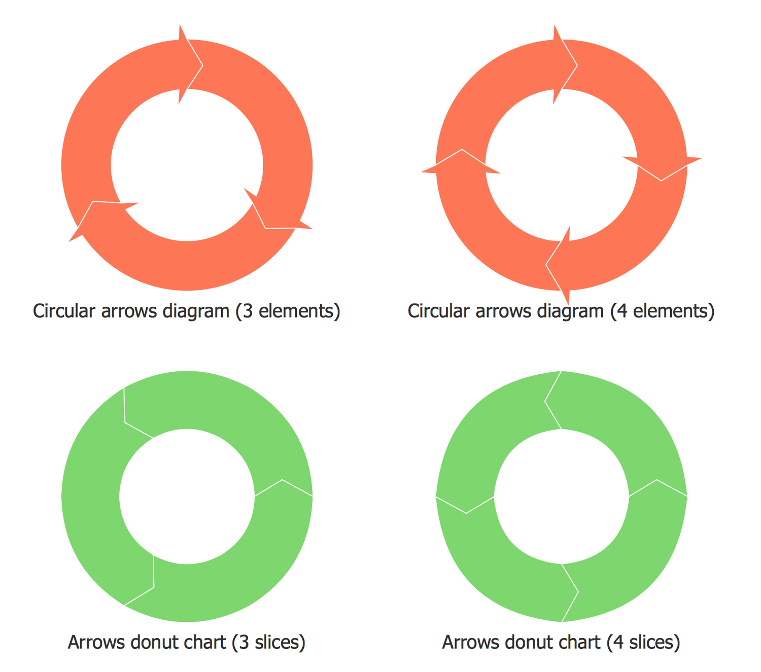 Design Elements — Basic Circular Arrows Diagrams