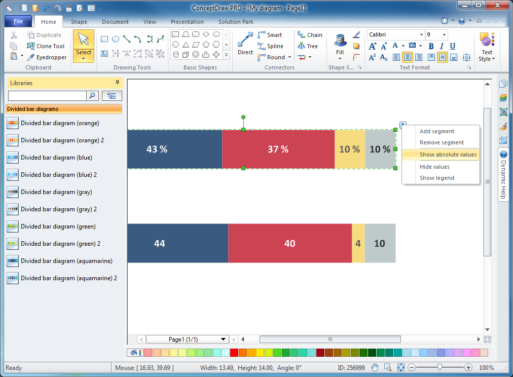 How To Draw A Divided Bar Chart Bar Chart Column Chart Examples