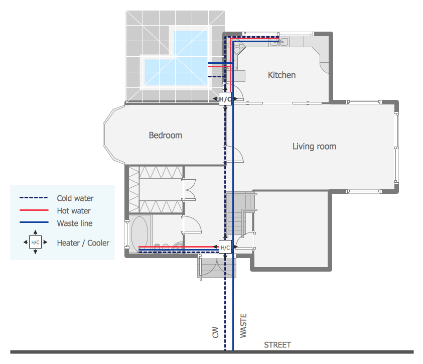 Plumbing And Piping Plans Solution ConceptDraw