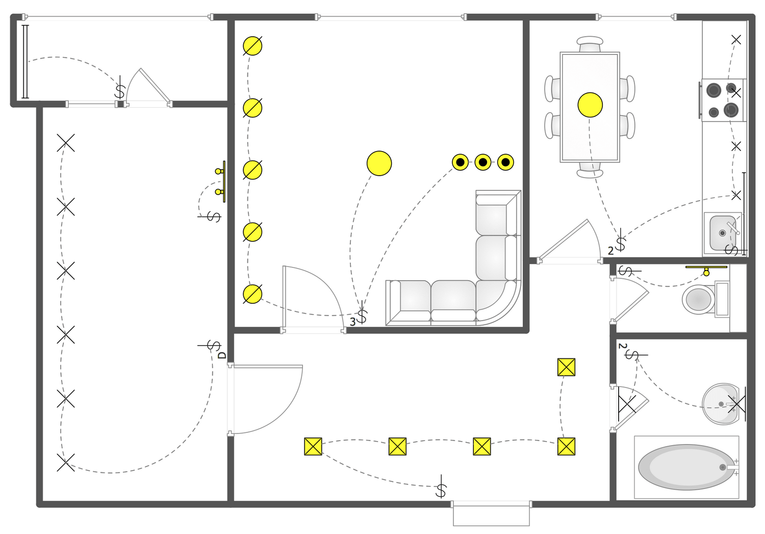 Reflected Ceiling Plans Solution ConceptDraw