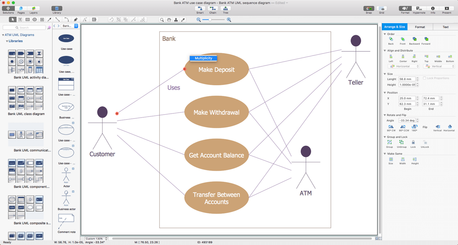 ATM UML Diagrams Solution for macOS