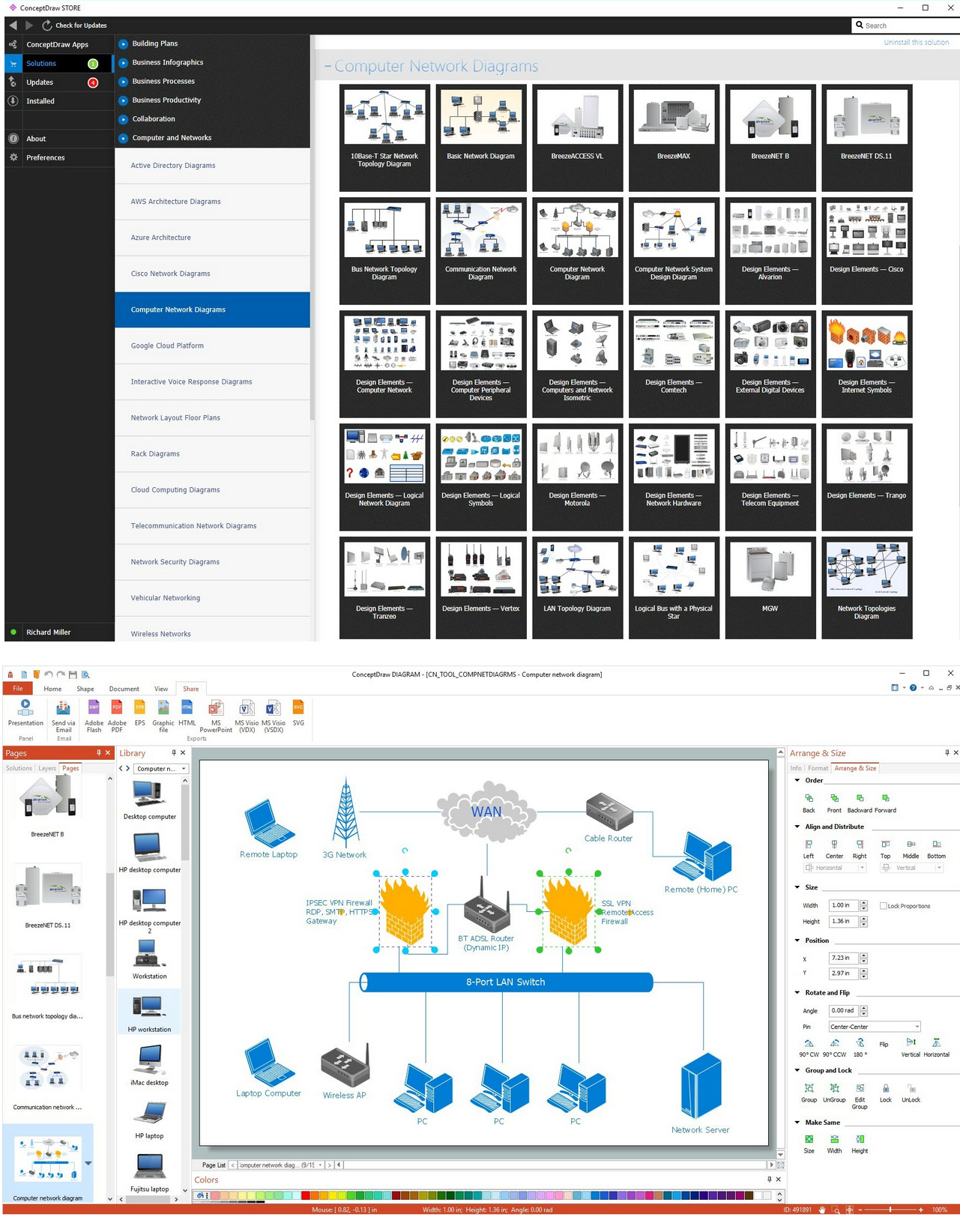 3d network topology