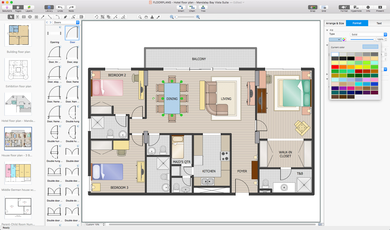 Interior Design Software Building Plan Examples Living Room Piano   4 