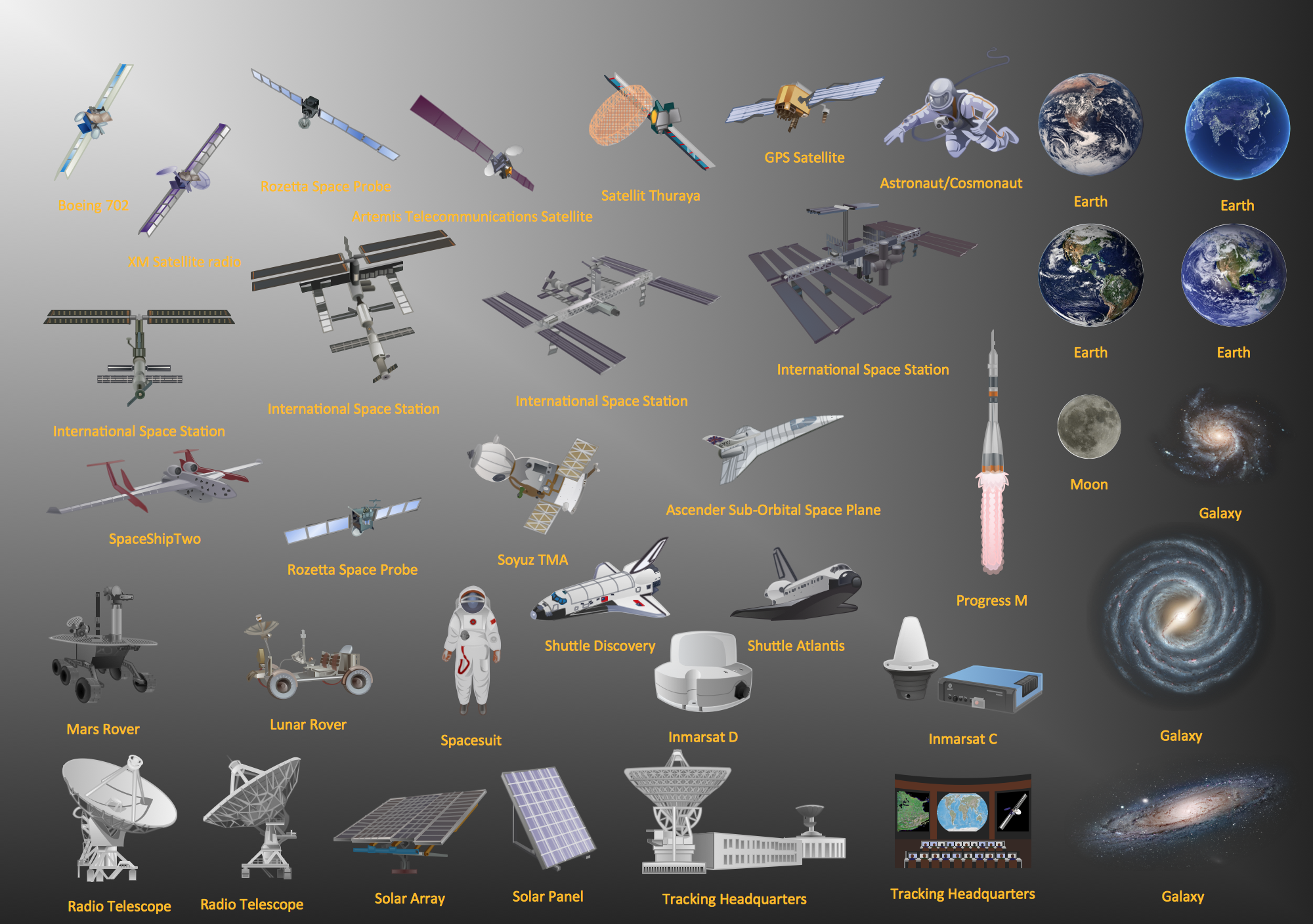 Aerospace design element,  Aerospace  clipart