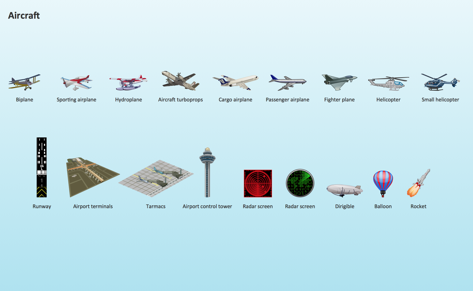 Aircraft design element,  Aircraft  clipart