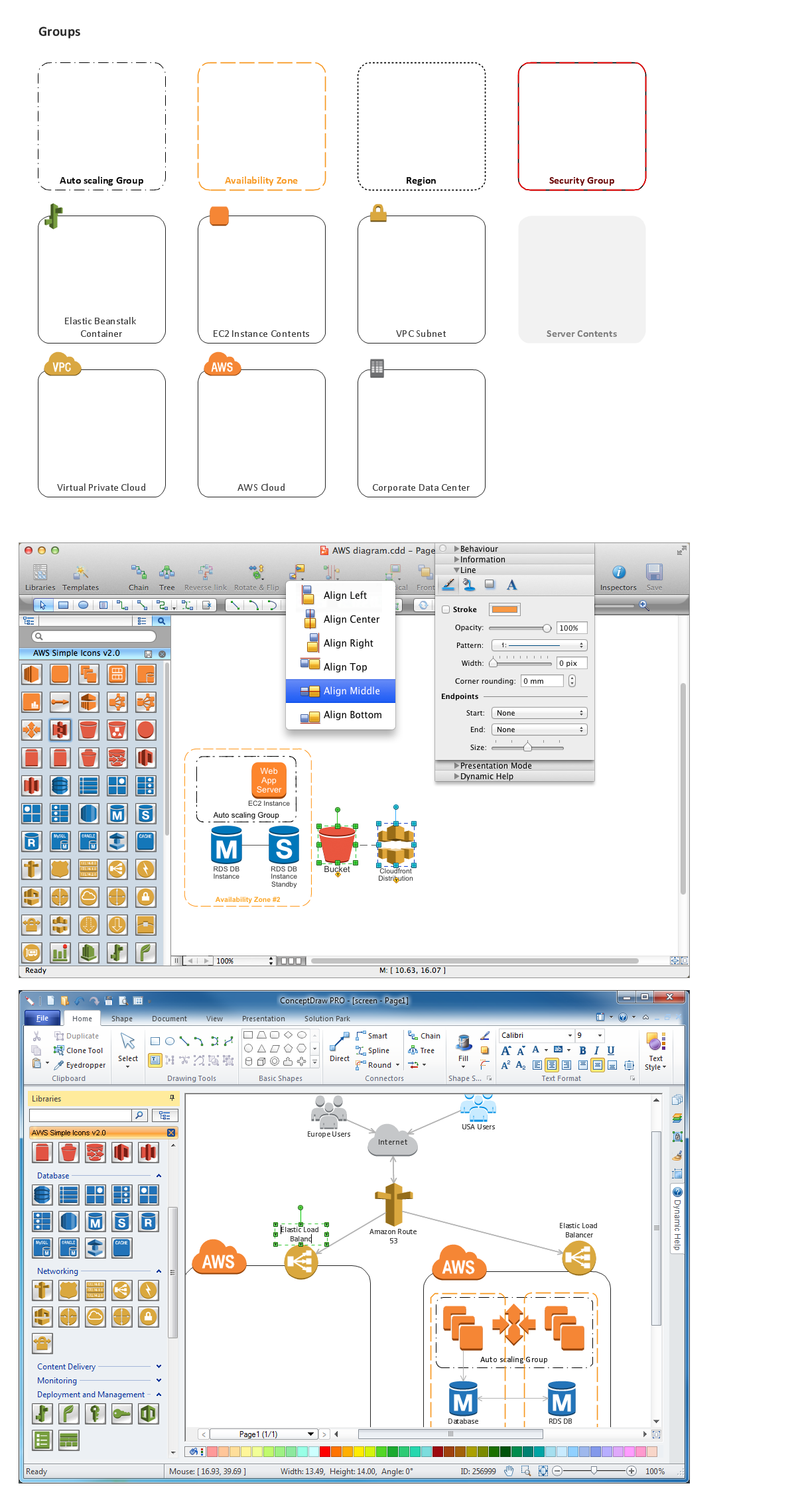 Amazon-Web-Services-AWS-Design-Elements-icons-Groups conceptdraw solution park web tool