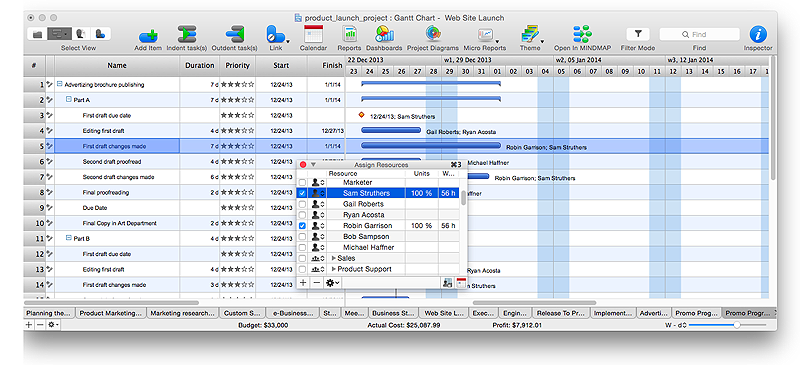 project planning software for mac os x