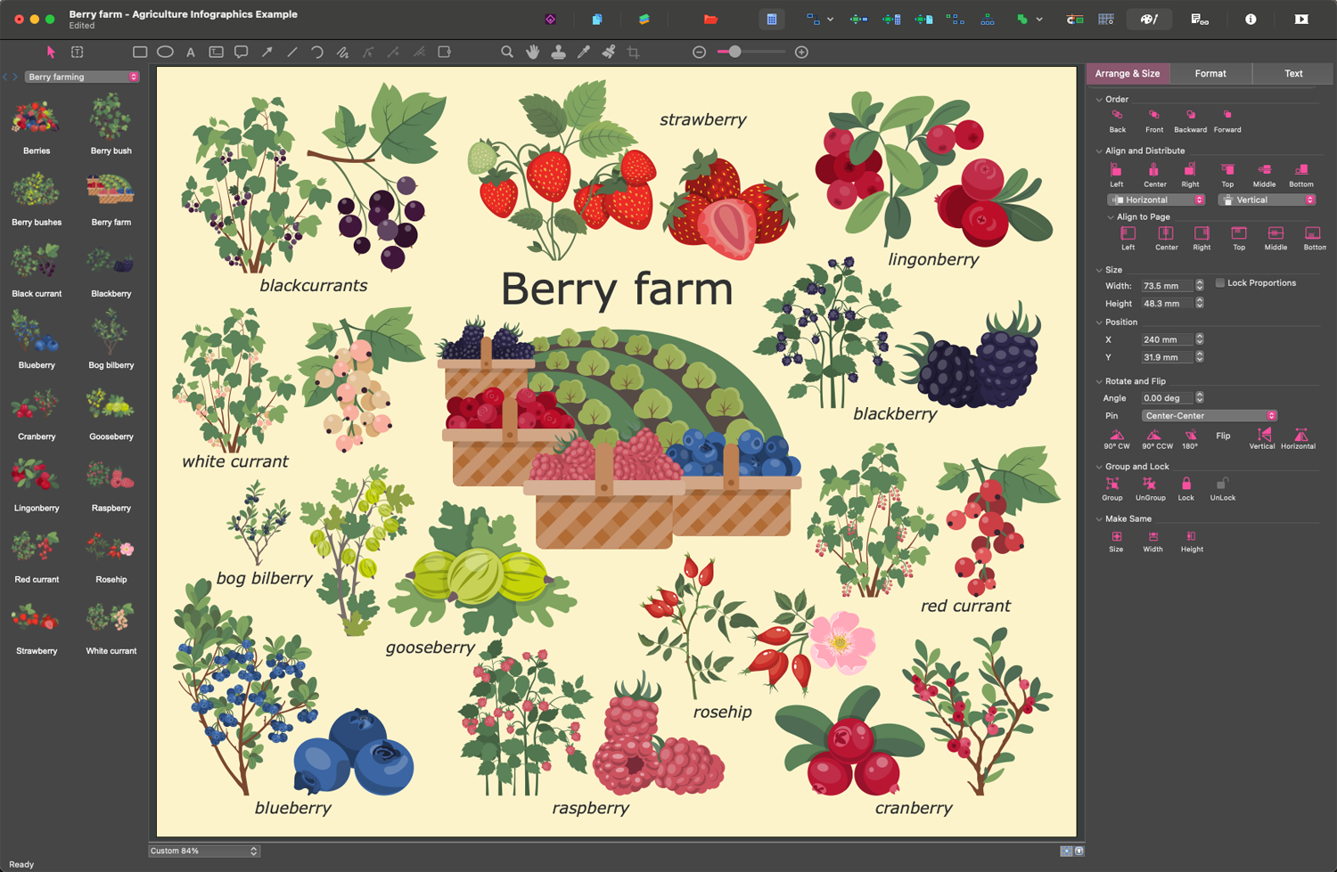 Agriculture Infographics Design in ConceptDraw DIAGRAM