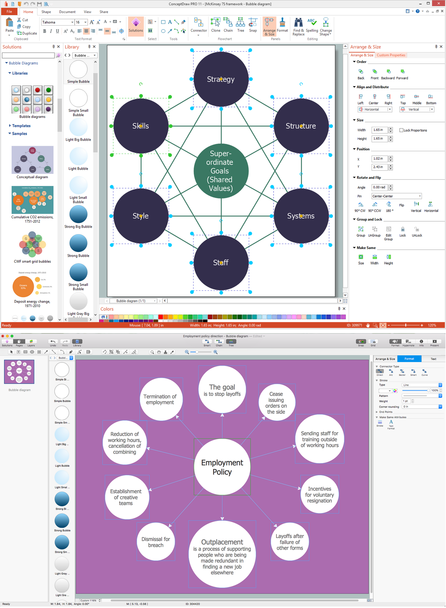 bubble flow chart