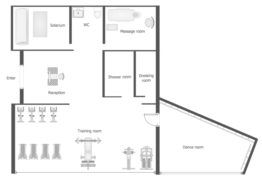 Building Gym SPA Plans Gym Sample