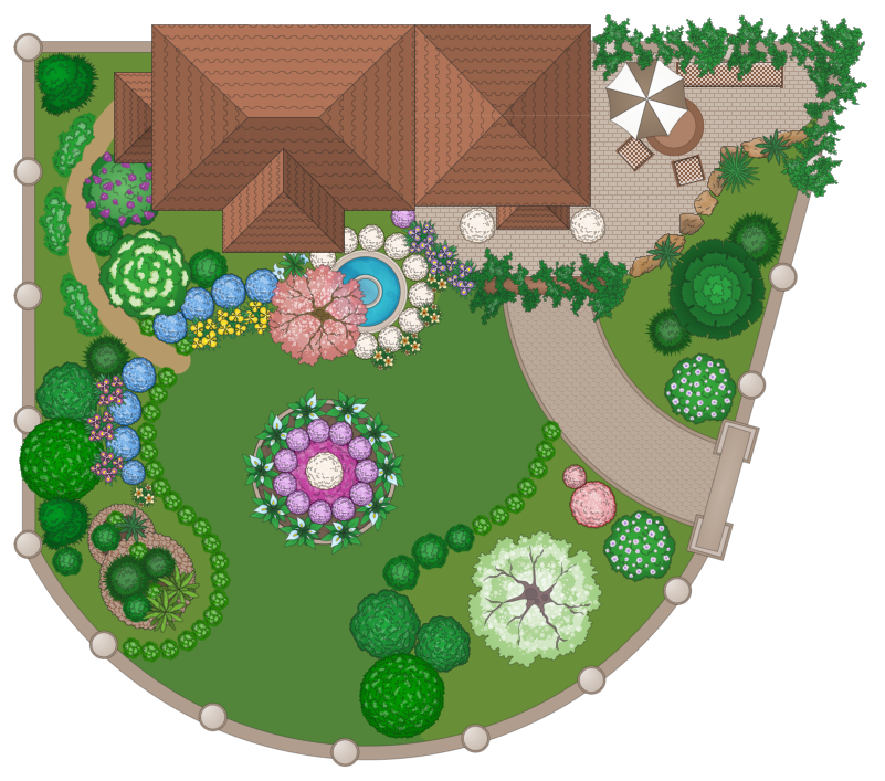 Landscaping Garden Diy Online, Garden Landscape Drawing Ideas