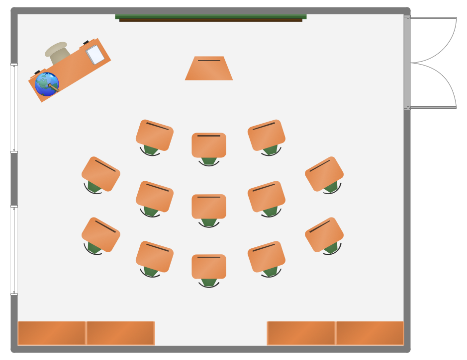 classroom drawing layout