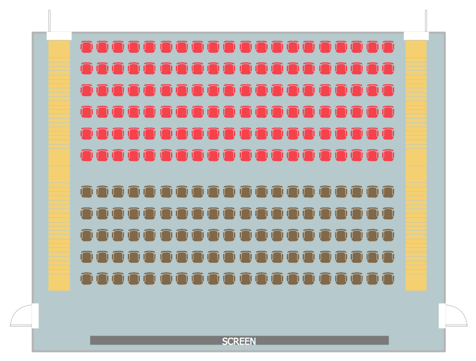 school auditorium seating layout plan