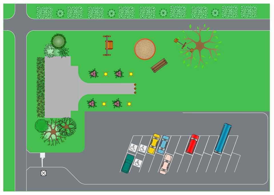 Site layout plan | Building Drawing Software for Design Site Plan