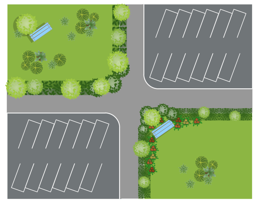 parking lot landscaping plan