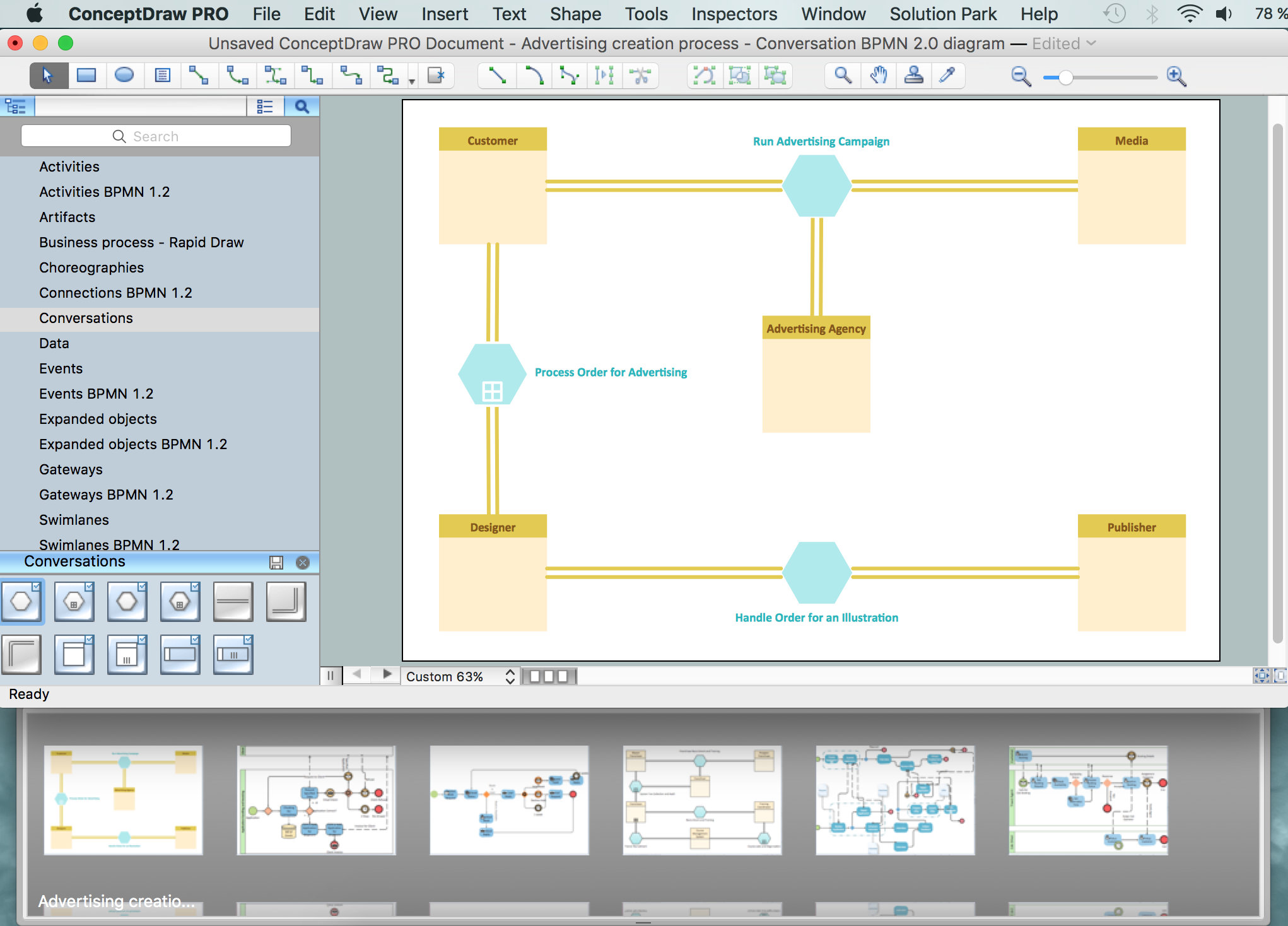 business process model and notation using d3.js