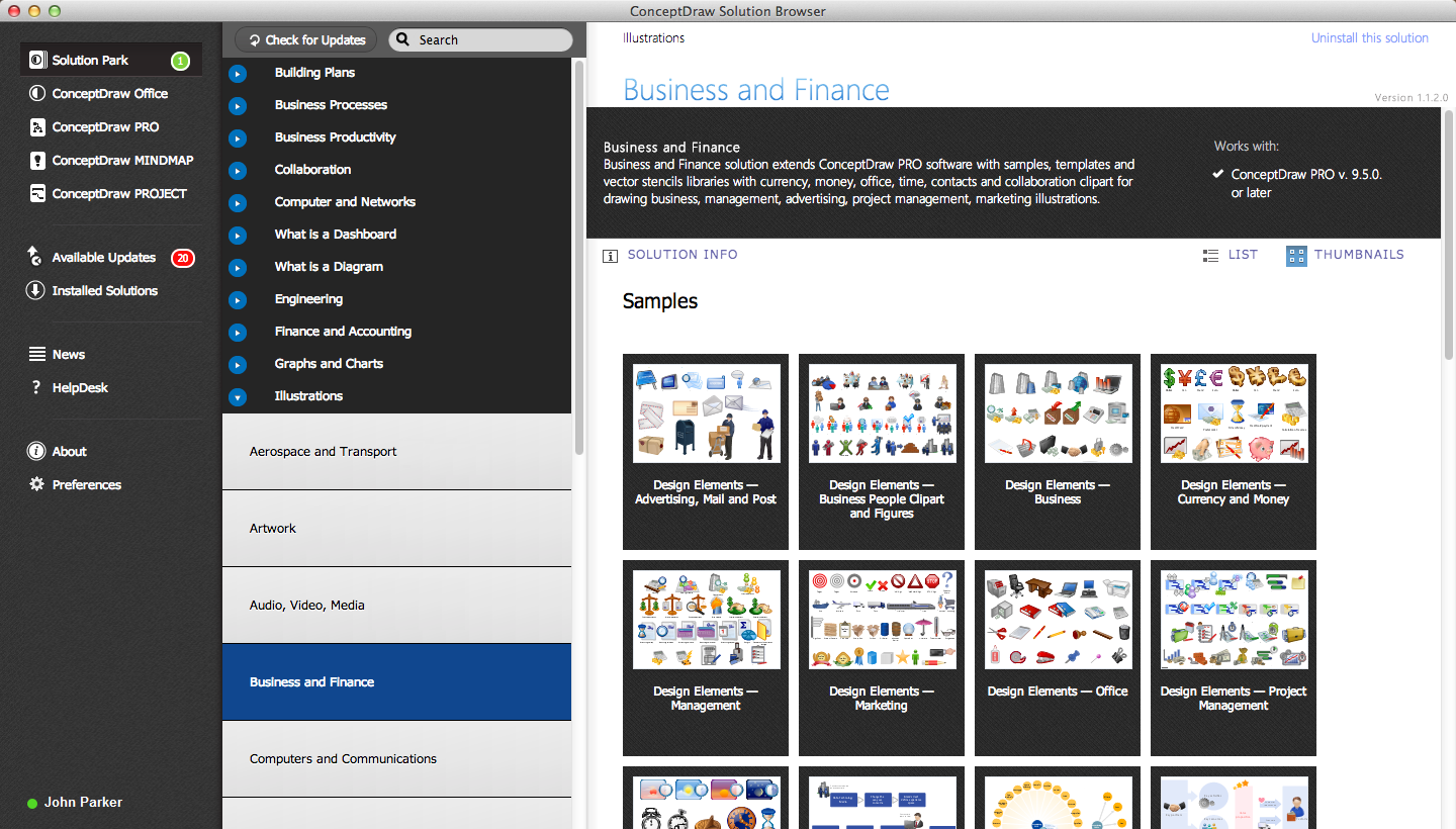 ConceptDraw DIAGRAM : Able to Leap Tall Buildings in a Single Bound *