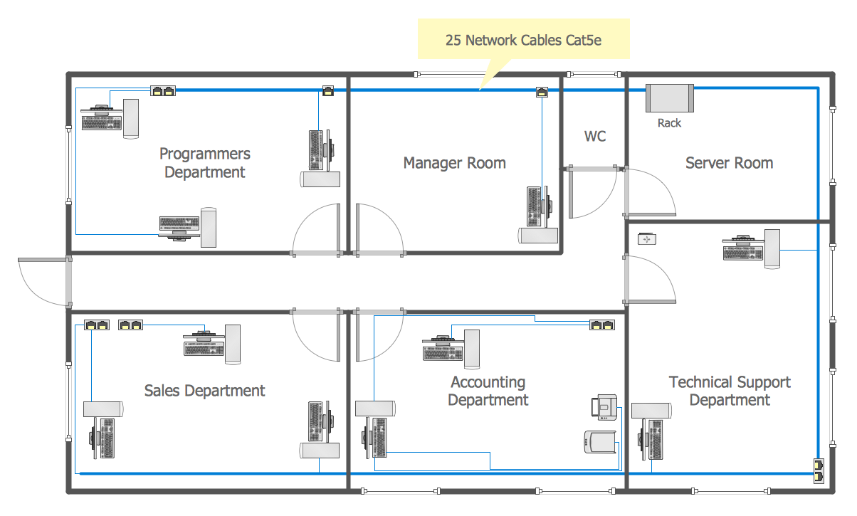 Network Layout Floor Plans | How to Create a Network ...