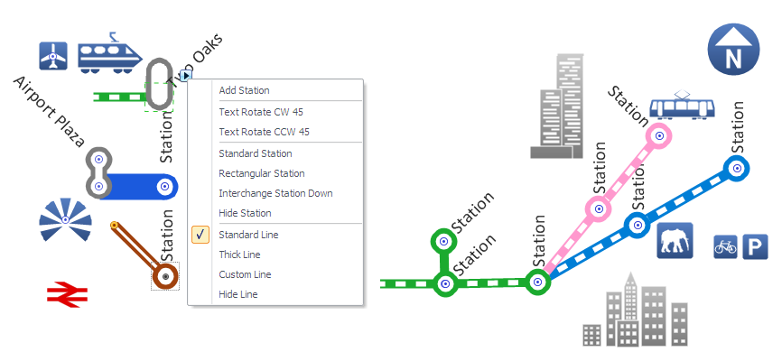 Infographic design elements, software tools<br>Subway and Metro style *
