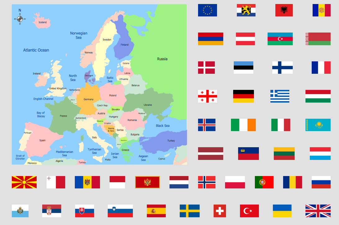 earth continents map