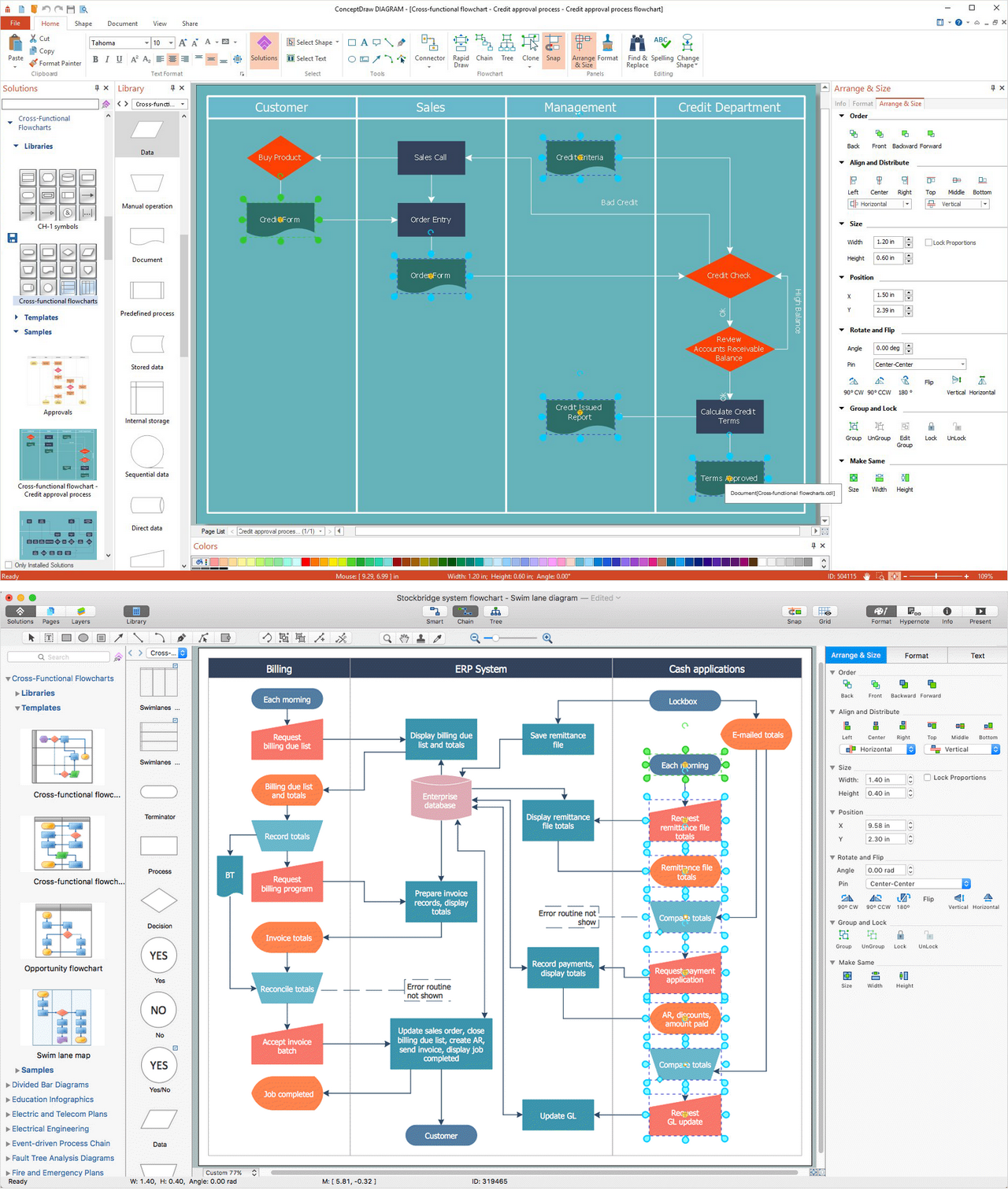 How To Add A Cross Functional Flowchart To A Powerpoint 8263