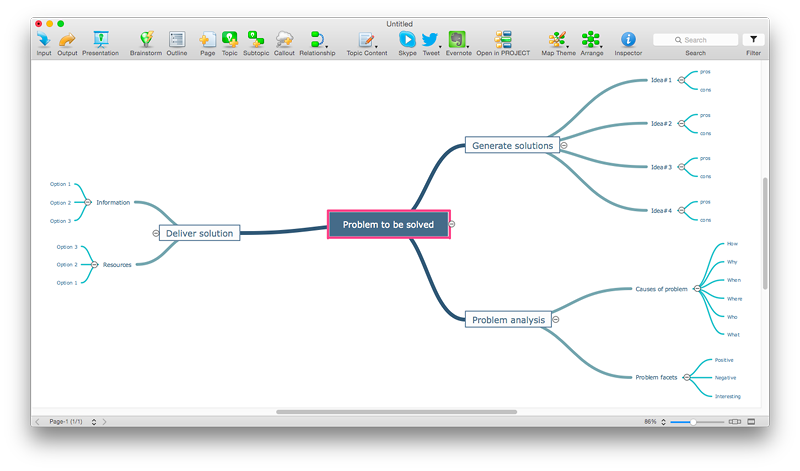 create a relationship in conceptdraw mindmap