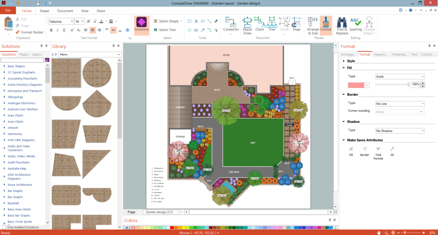 ConceptDraw DIAGRAM Deck and Patio Design Software