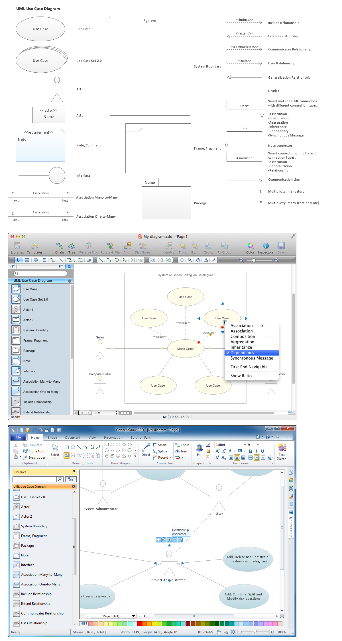 Diagramming Software for Design UML Use Case Diagrams