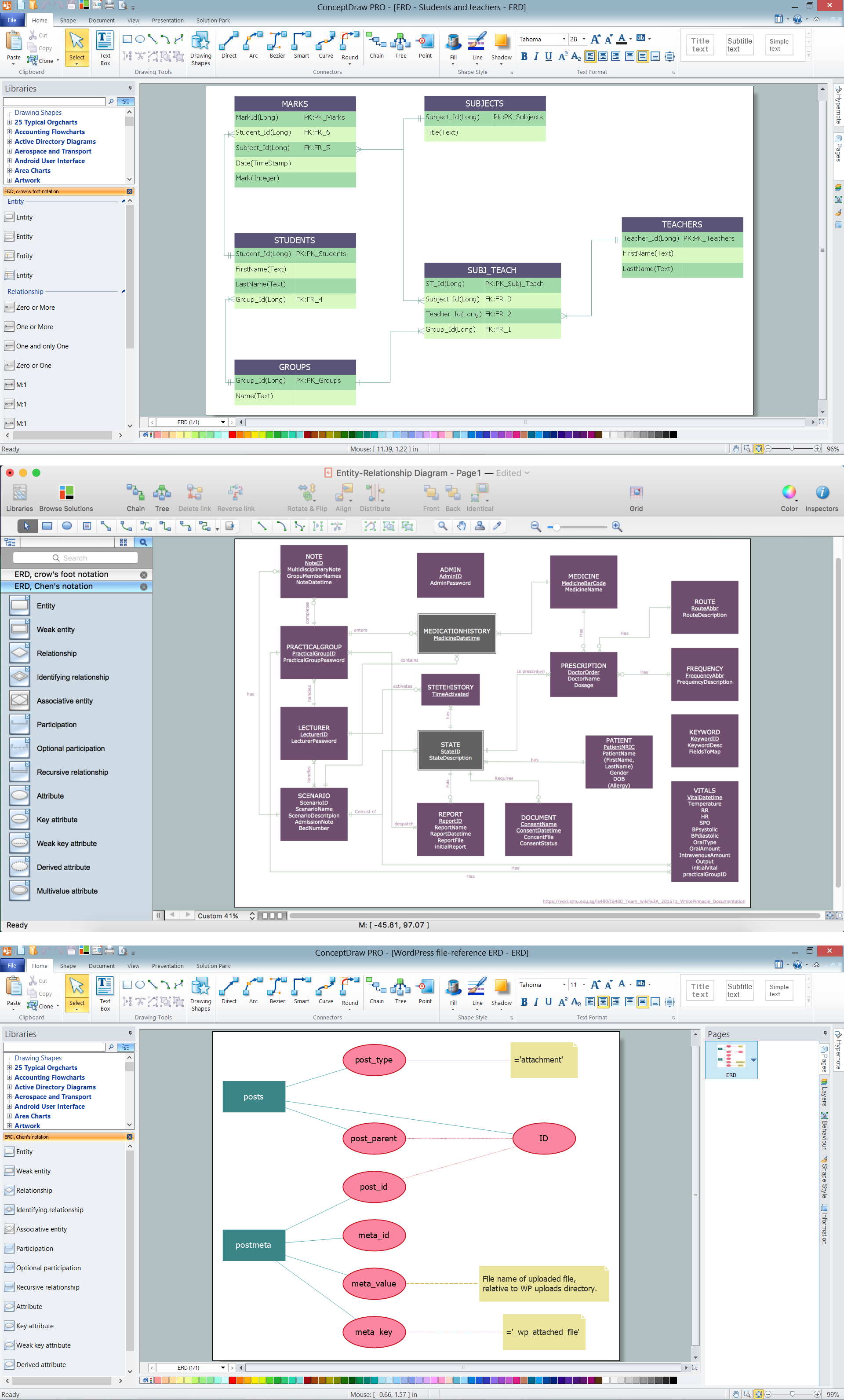 How To Make Chen ER Diagram | Entity Relationship Diagram - ERD ...