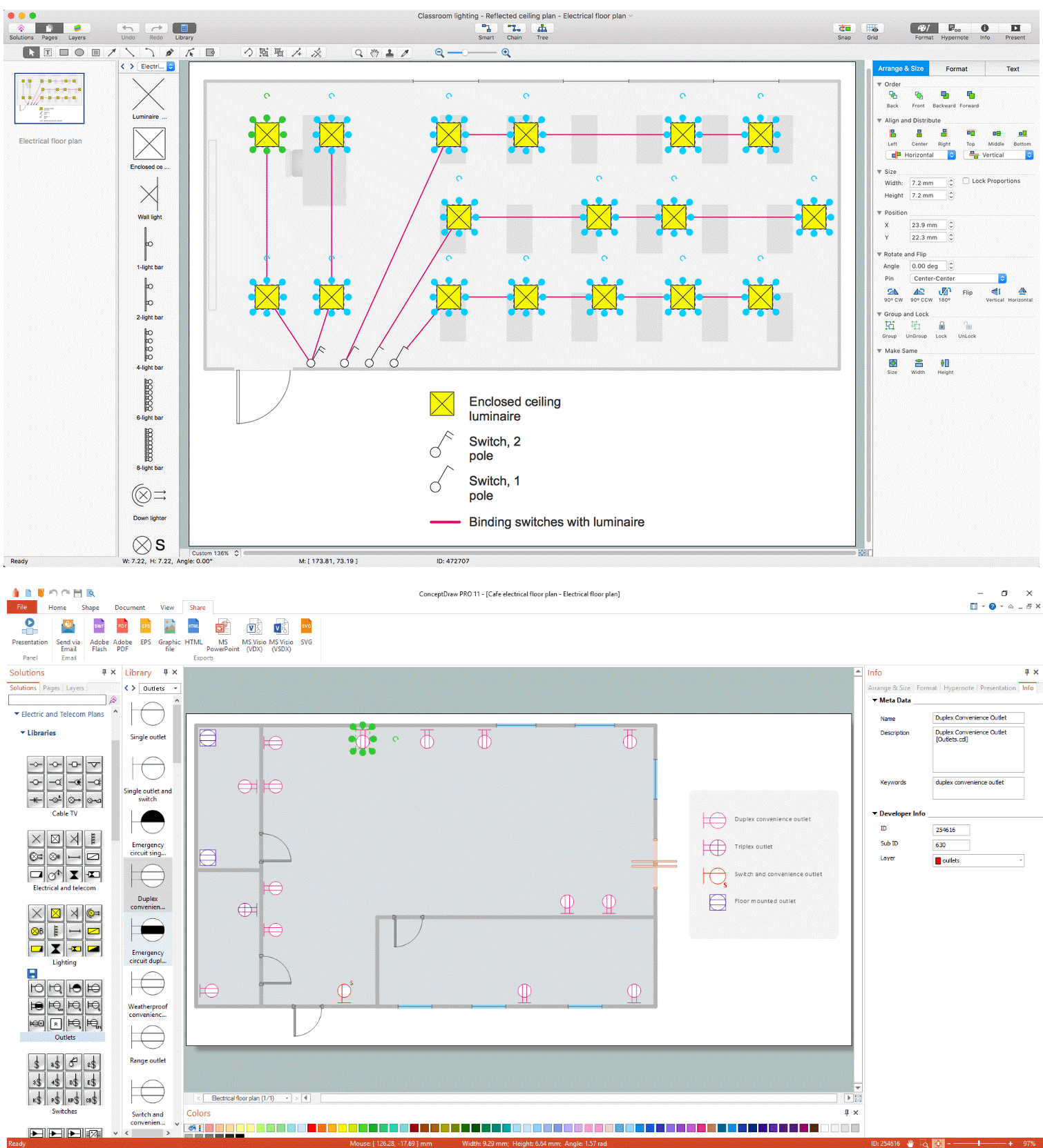 Electrical and Telecom Plan Software