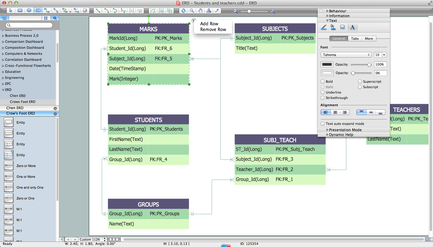 Erd tools names