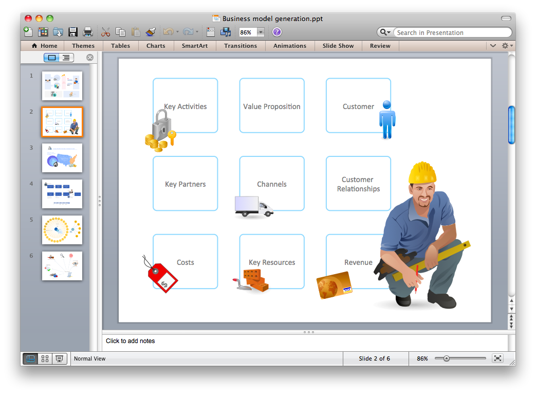 Export of ConceptDraw document to PPT format