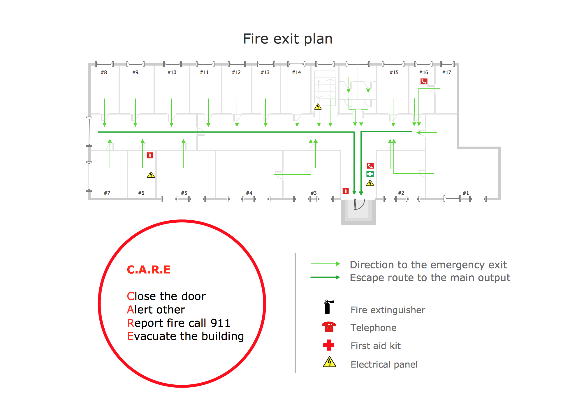 Fire Evacuation Plan Template Emergency Plan Fire Exit Plan Fire 