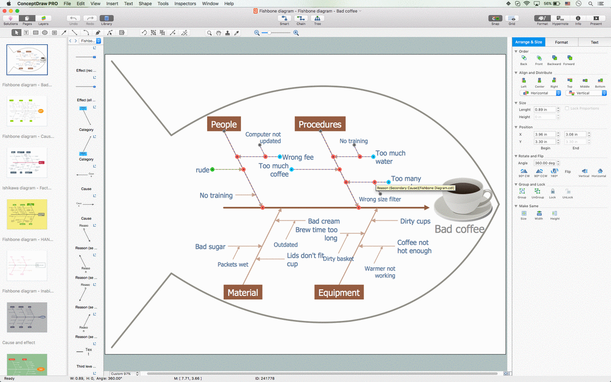  Draw Fishbone Diagram on MAC Software 