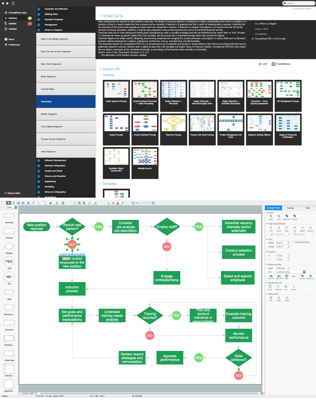 free flowchart template for mac