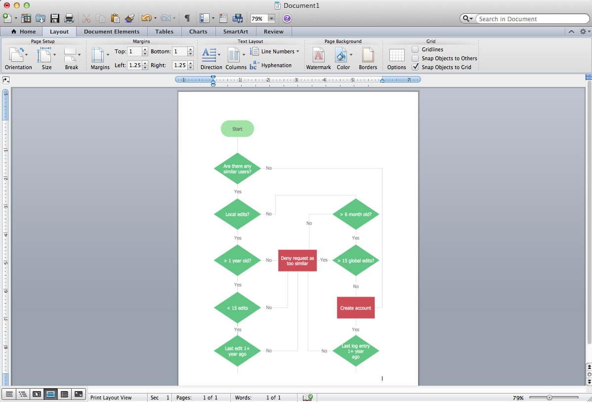 making a graph to insert into word
