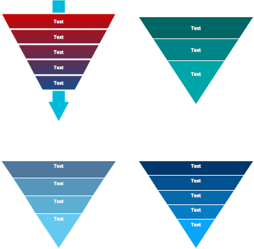 Funnel diagram shapes