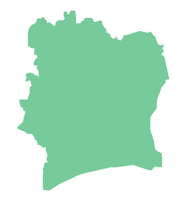 Geo Map - Africa - Cote d'Ivoire