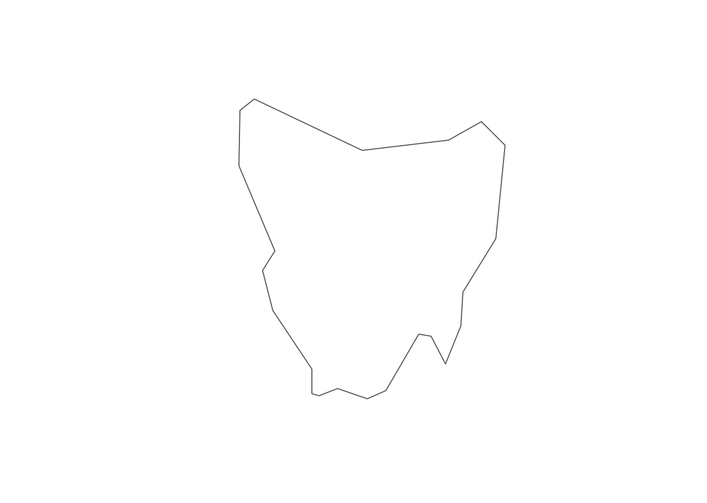 Geo Map - Australia - Tasmania Contour