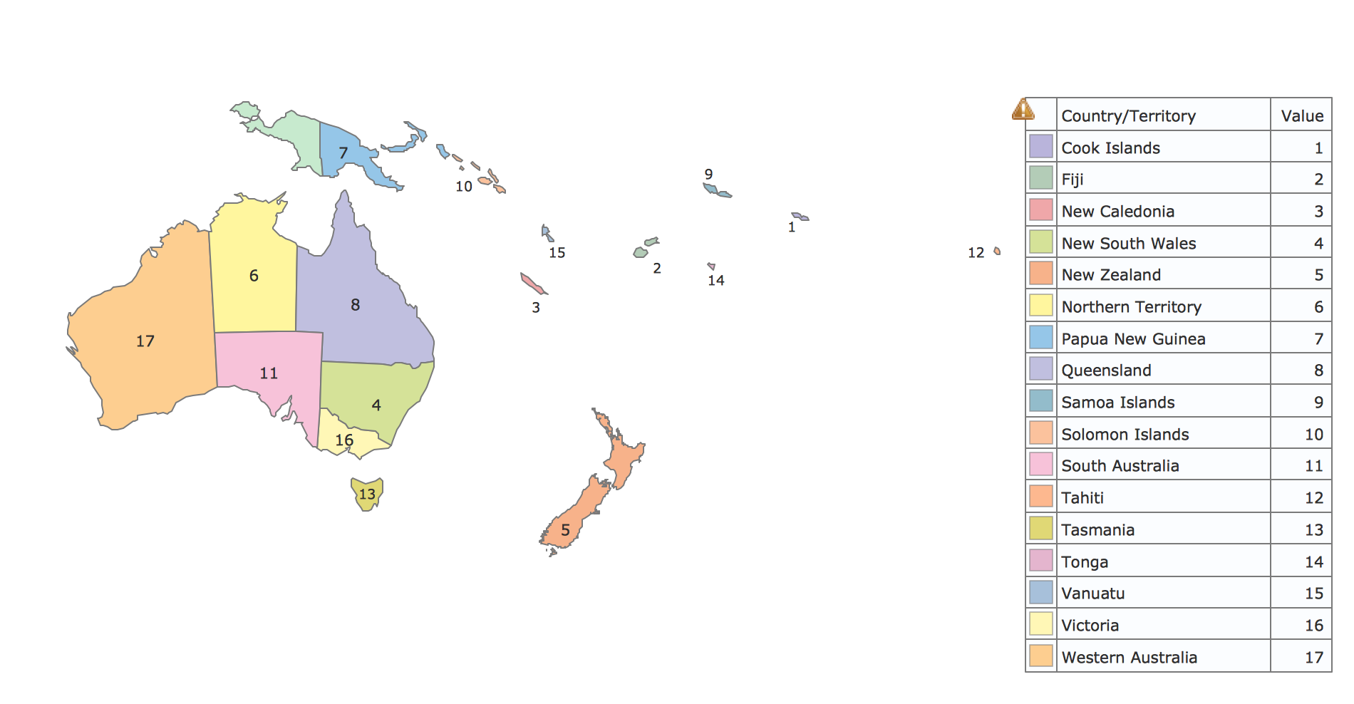 Geo Map Oceania   Geo Map Oceania 